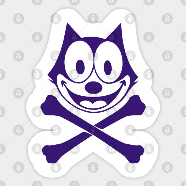 FELIX THE CAT - Jolly Roger 3.0 Sticker by KERZILLA